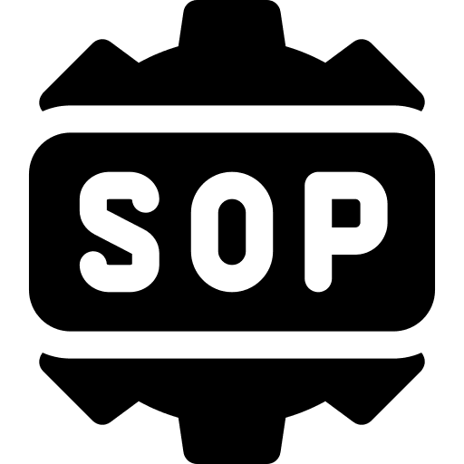 Sop gear operating configuration icon Sop gear operating configuration icon