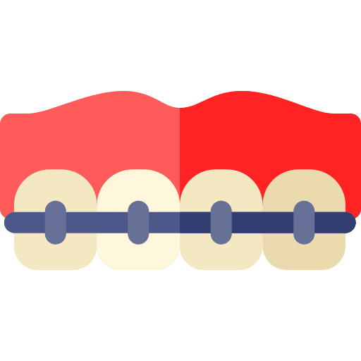 Braces tooth dentist dental icon