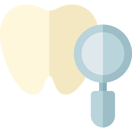 Check up anatomy dental dentist icon