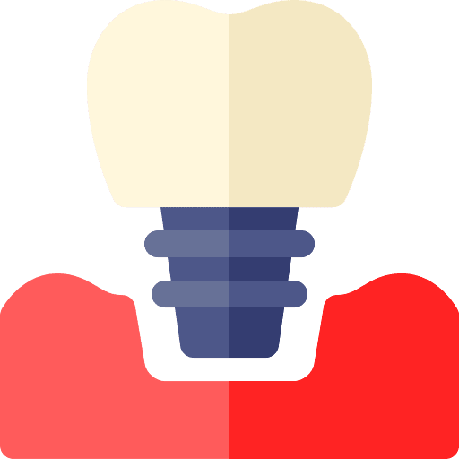 Dental implant dentist dental care premolar icon