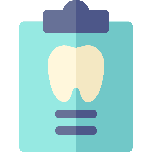 Dental record dental report clipboard healthcare and medical icon Dental record dental report clipboard healthcare and medical icon