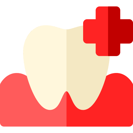 Tooth magnifying checkup exam icon Tooth magnifying checkup exam icon