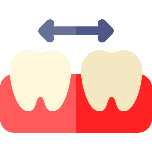 Tooth tooth distance teeth icon