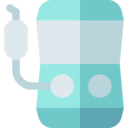 Dental irrigator dental care water healthcare and medical icon Dental irrigator dental care water healthcare and medical icon