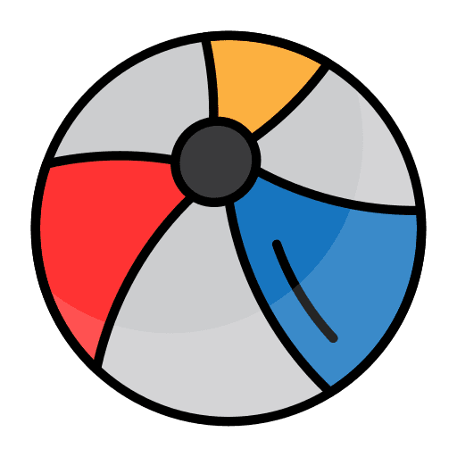 Beach ball childhood leisure kid and baby icon
