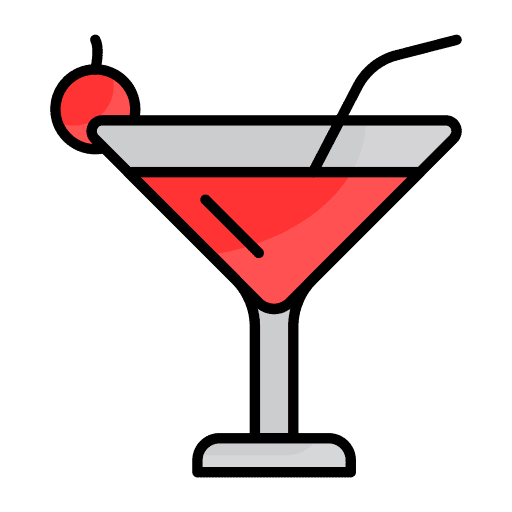 Cocktail beverage alcohol food and restaurant icon