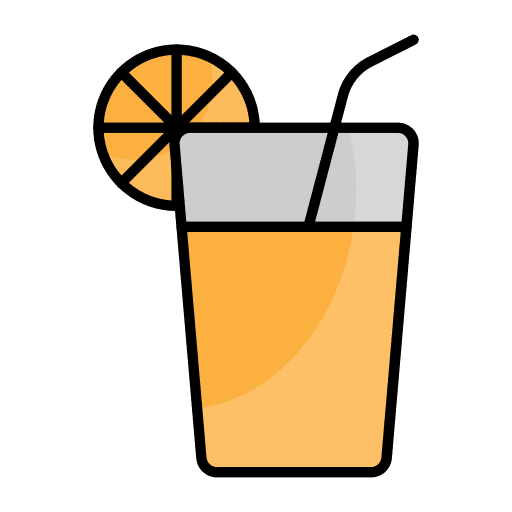 Orange juice beverage drink food and restaurant icon Orange juice beverage drink food and restaurant icon