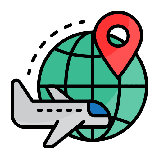 Travel region placeholder world icon