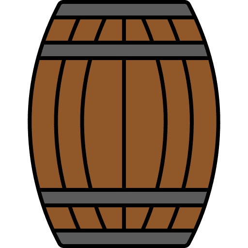 Barrel ferment beer wooden icon Barrel ferment beer wooden icon
