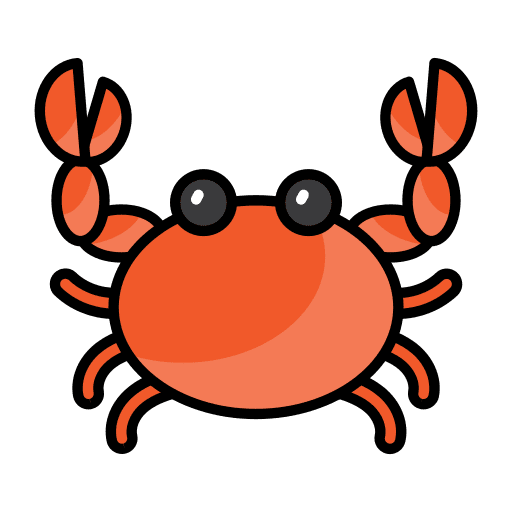 Crab animals animal kingdom sea life icon Crab animals animal kingdom sea life icon
