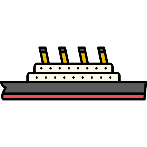 Ship titanic ship vessel icon