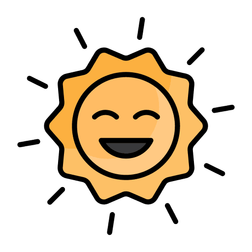 Sun forecast sunny summer icon Sun forecast sunny summer icon