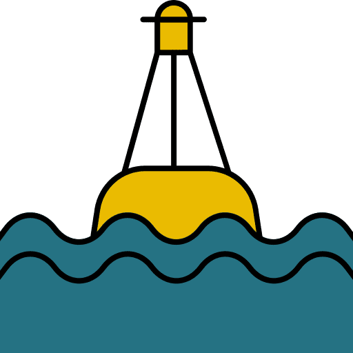 Buoy signaling floating buoy icon Buoy signaling floating buoy icon