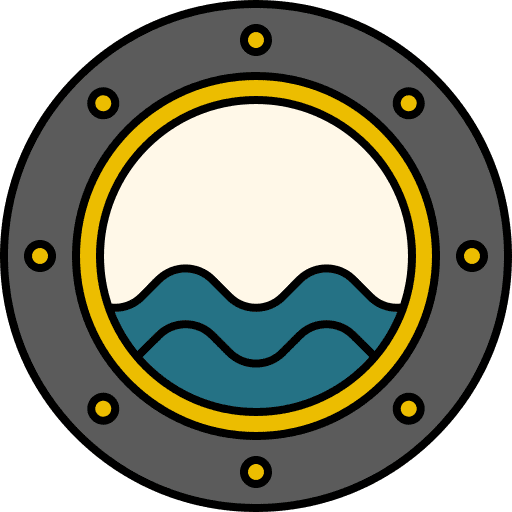 Porthole ship transportation navigation icon Porthole ship transportation navigation icon