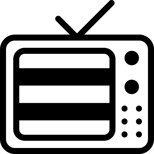 Tv tv rainbow screen icon