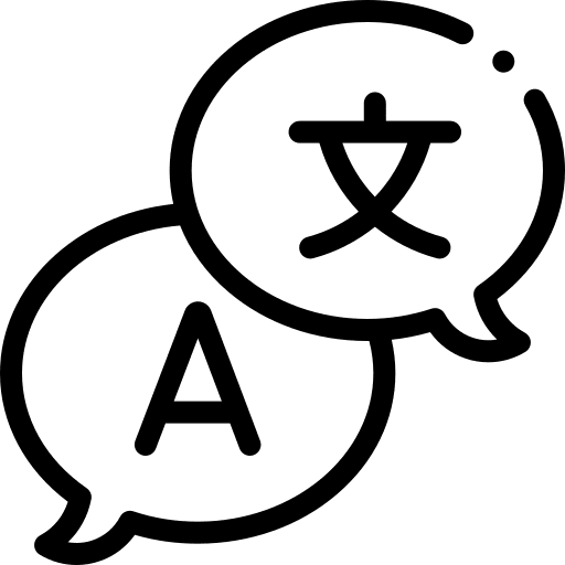 Translation translator communications education icon Translation translator communications education icon