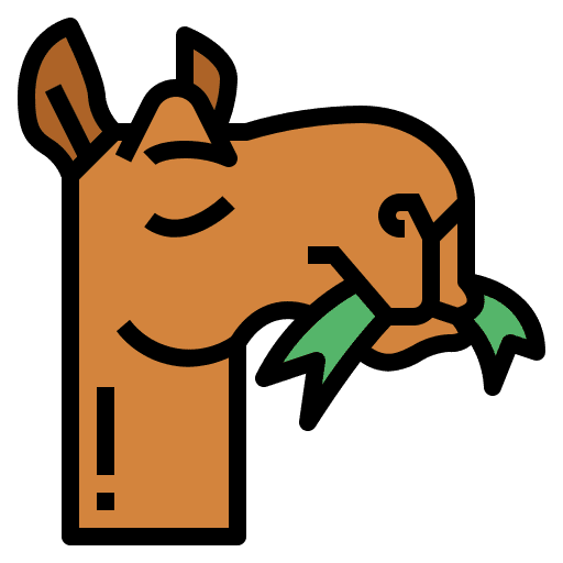 Camel wildlife eat animals icon