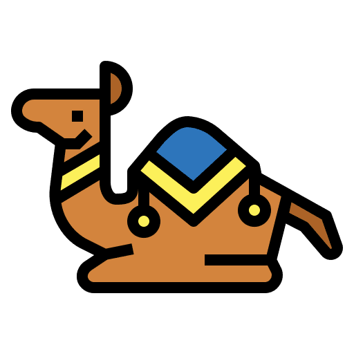 Camel animal dessert camel icon