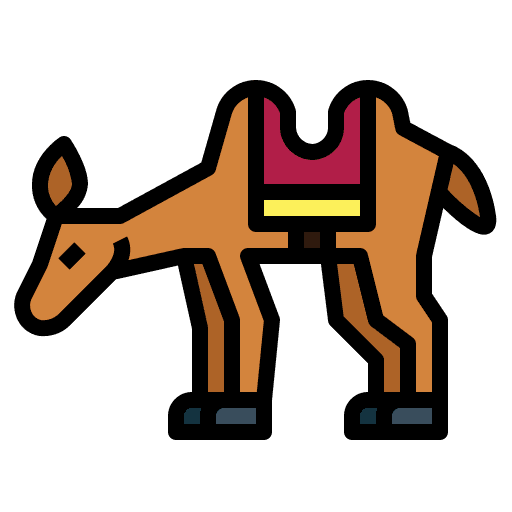 Camel dessert zoo camel icon Camel dessert zoo camel icon