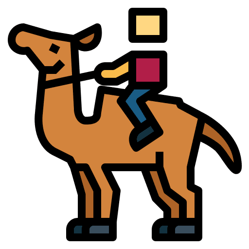 Camel zoo dessert animals icon Camel zoo dessert animals icon
