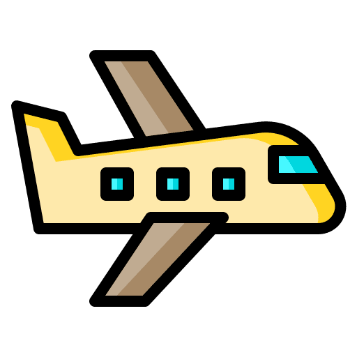 Airplane aeroplane plane transportation icon