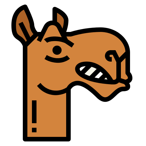 Camel wildlife dessert animals icon Camel wildlife dessert animals icon