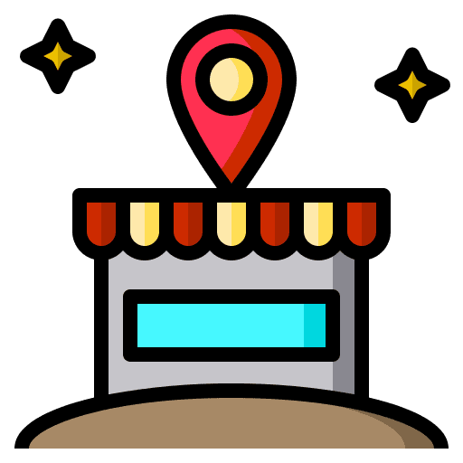 Shop placeholder shop map point icon