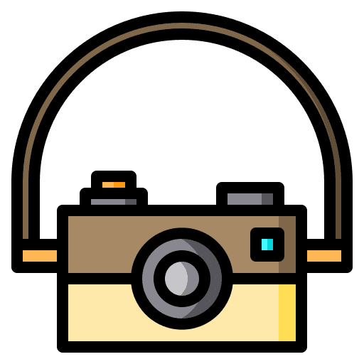 Camera tourist travel photo icon