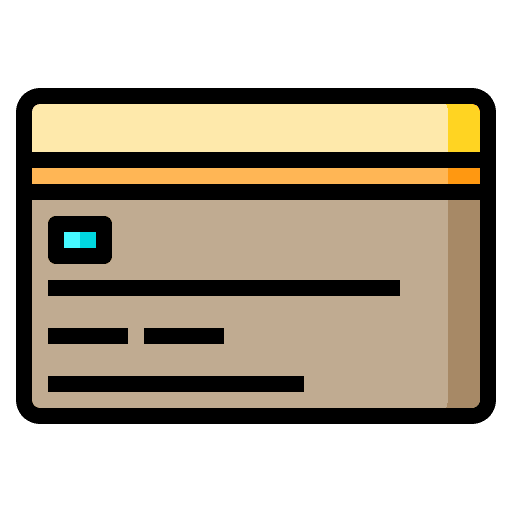 Credit card pay card business and finance commerce icon