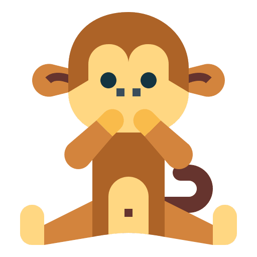 Monkey animal animals primate icon