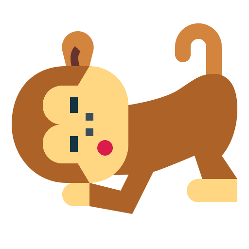 Monkey animal sleep wildlife icon Monkey animal sleep wildlife icon