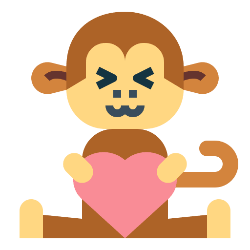 Monkey animals animal wildlife icon Monkey animals animal wildlife icon