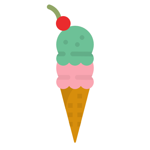 Ice cream summer summertime food and restaurant icon Ice cream summer summertime food and restaurant icon