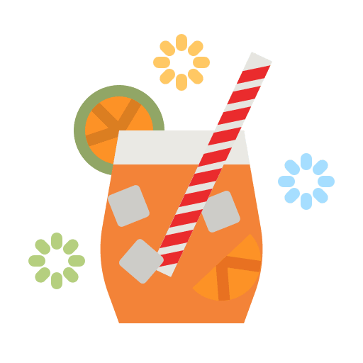 Orange juice food and restaurant fresh beverage icon Orange juice food and restaurant fresh beverage icon