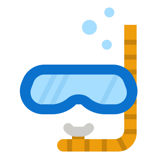 Snorkel sport equipment sports and competition underwater icon