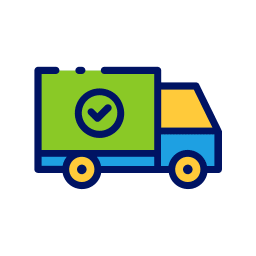 Delivery truck mover truck shipping and delivery vehicle icon