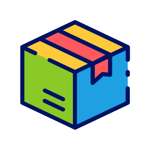 Box cardboard delivery shipping and delivery icon