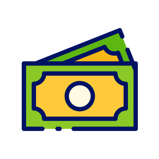 Cash banknote cash money icon