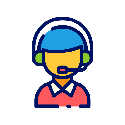Customer service agent headphones professions and jobs customer support icon