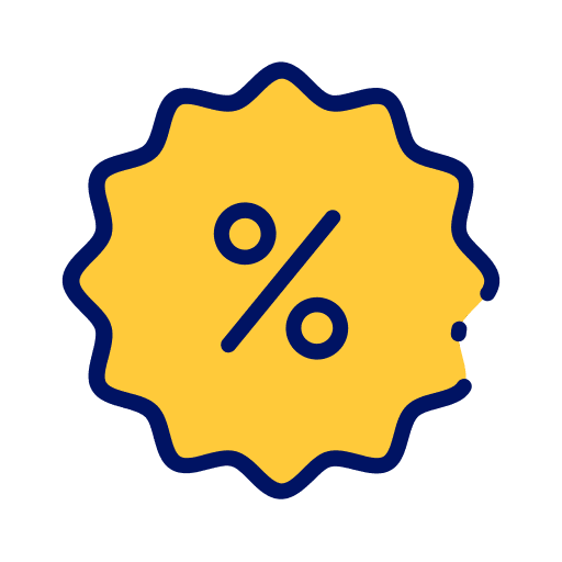 Discount percentage offer sales icon