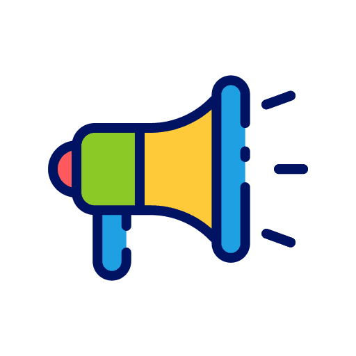 Promotion bullhorn shout megaphone icon