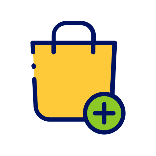 Shopping bag commerce and shopping purchase shopping bag icon