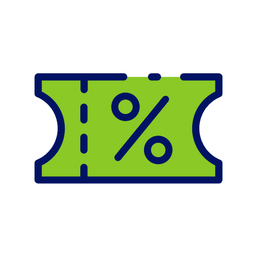 Coupon discount promo code sales icon