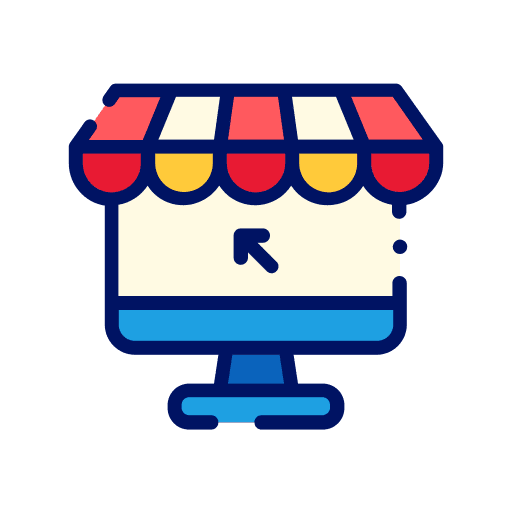 Online store online shop online shopping screen icon