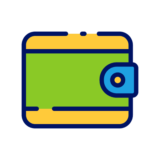 Wallet billfold payment wallet icon