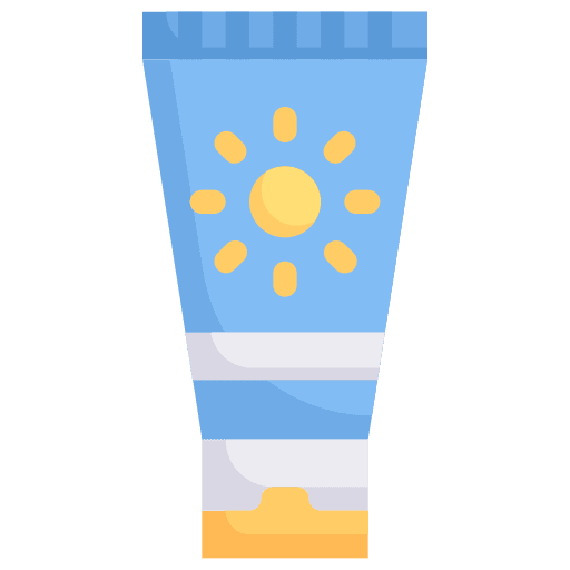 Sun protection cosmetics sun cream sunscreen icon