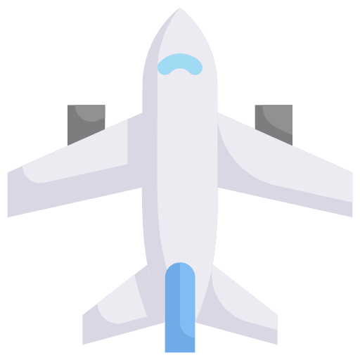 Airplane aeroplane flight transport icon
