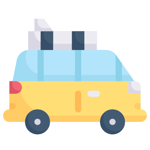 Minivan transport automobile vehicle icon