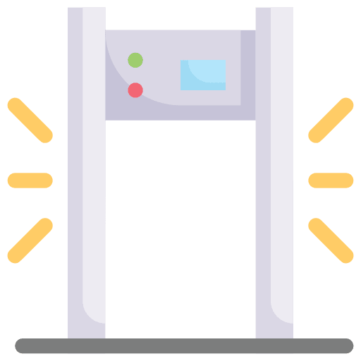 Security gate security door control icon