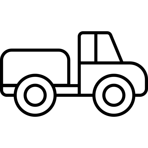 Heavy machinery vehicle farming and gardening truck icon